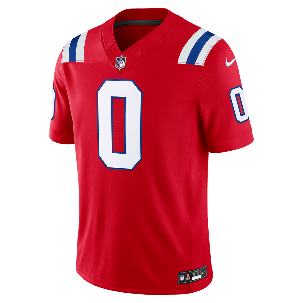 New England Patriots Christian Gonzalez Navy Team Vapor F.U.S.E. Stitched Limited Jersey product image 8, provided for