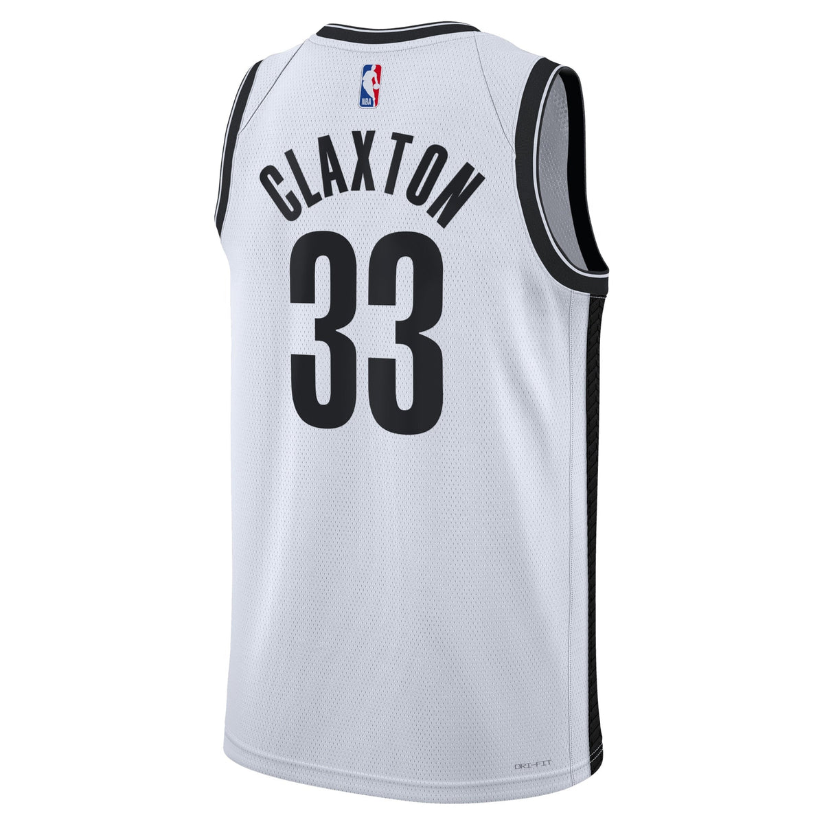 Nic Claxton Brooklyn Nets Association Edition Swingman Jersey - White - Unisex product image 3, provided for visual