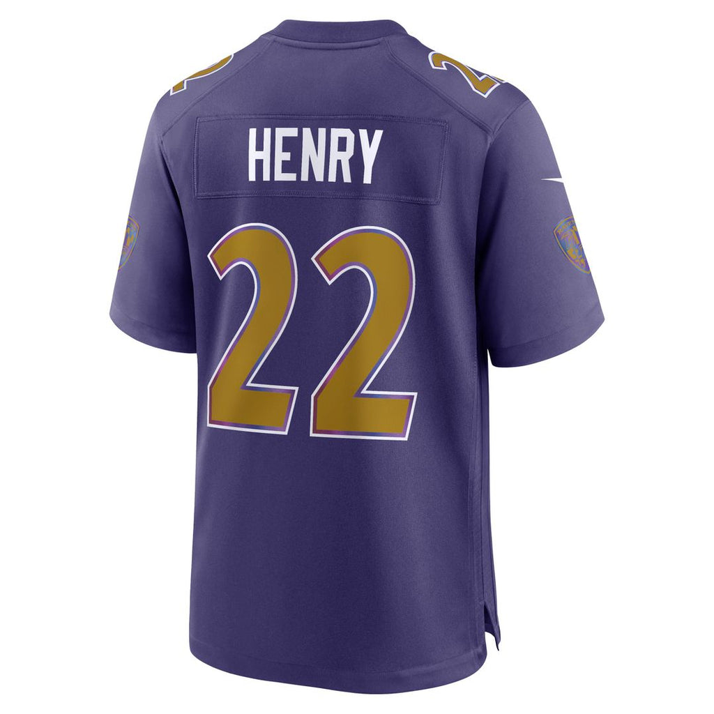 Baltimore Ravens Derrick Henry Black Alternate Game Jersey product image 29, provided for visual reference and product
