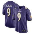 Baltimore Ravens Steve McNair Purple Game Retired Player Jersey product image 1, provided for visual reference and product