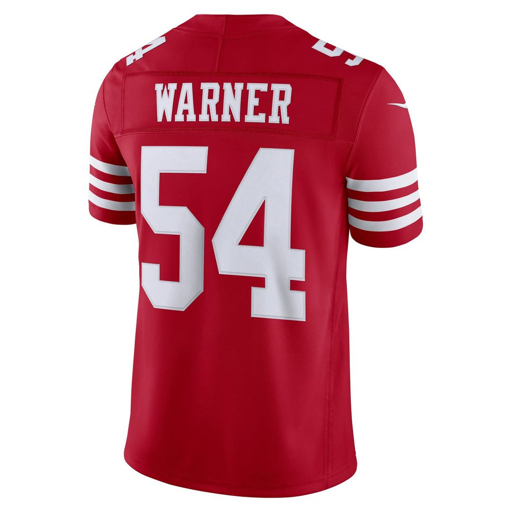 San Francisco 49ers Fred Warner White Alternate Vapor F.U.S.E. Stitched Limited Jersey product image 9, provided for visual