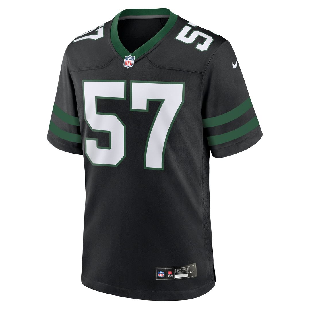 New York Jets C.J. Mosley Legacy White Game Jersey product image 8, provided for visual reference and product detail review