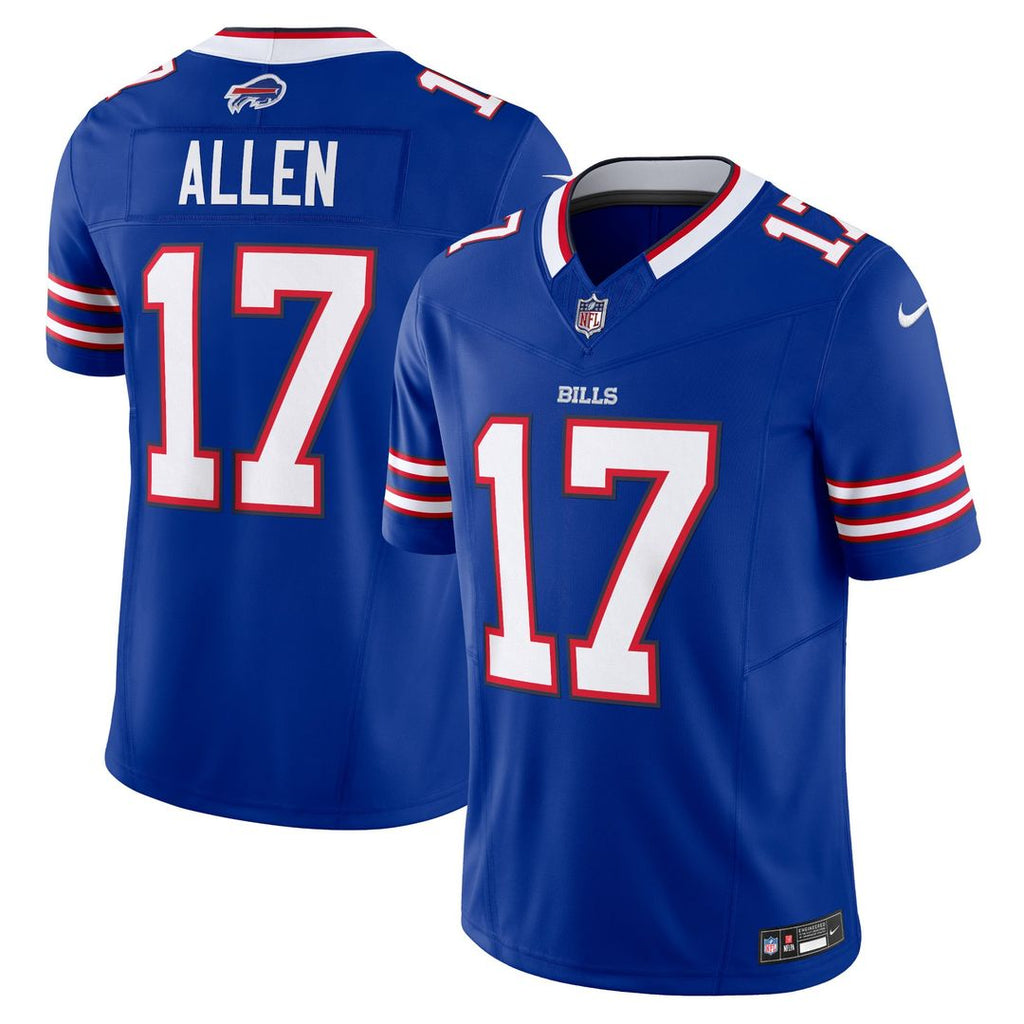 Buffalo Bills Josh Allen Royal Vapor F.U.S.E. Limited Jersey product image 1, provided for visual reference and product