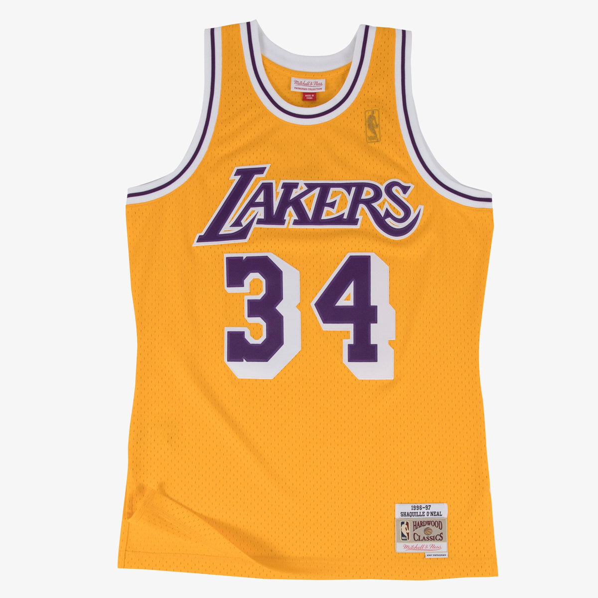 Los Angeles Lakers Swingman Basketball Jersey Shaquille O'Neal 1996 product image 1, provided for visual reference and