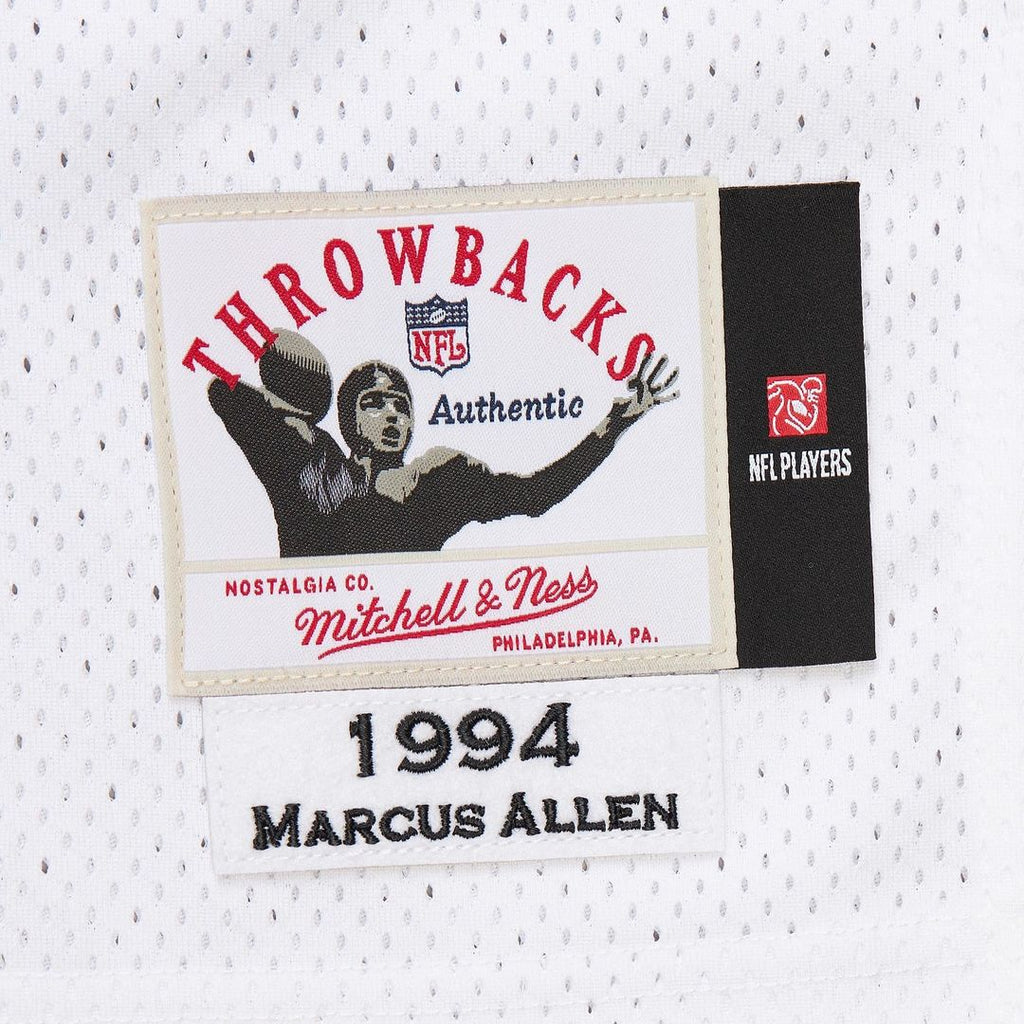 Kansas City Chiefs 1994 Marcus Allen White Authentic Throwback Retired Player Jersey product image 7, provided for visual