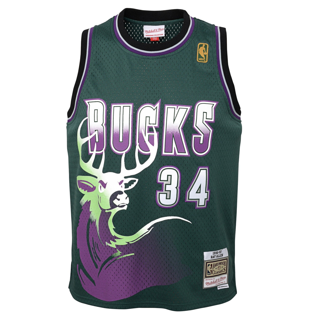 Milwaukee Bucks Ray Allen 1996-97 Hardwood Classics product image 3