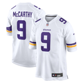 Minnesota Vikings J.J. McCarthy White Game Jersey product image 1, provided for visual reference and product detail review