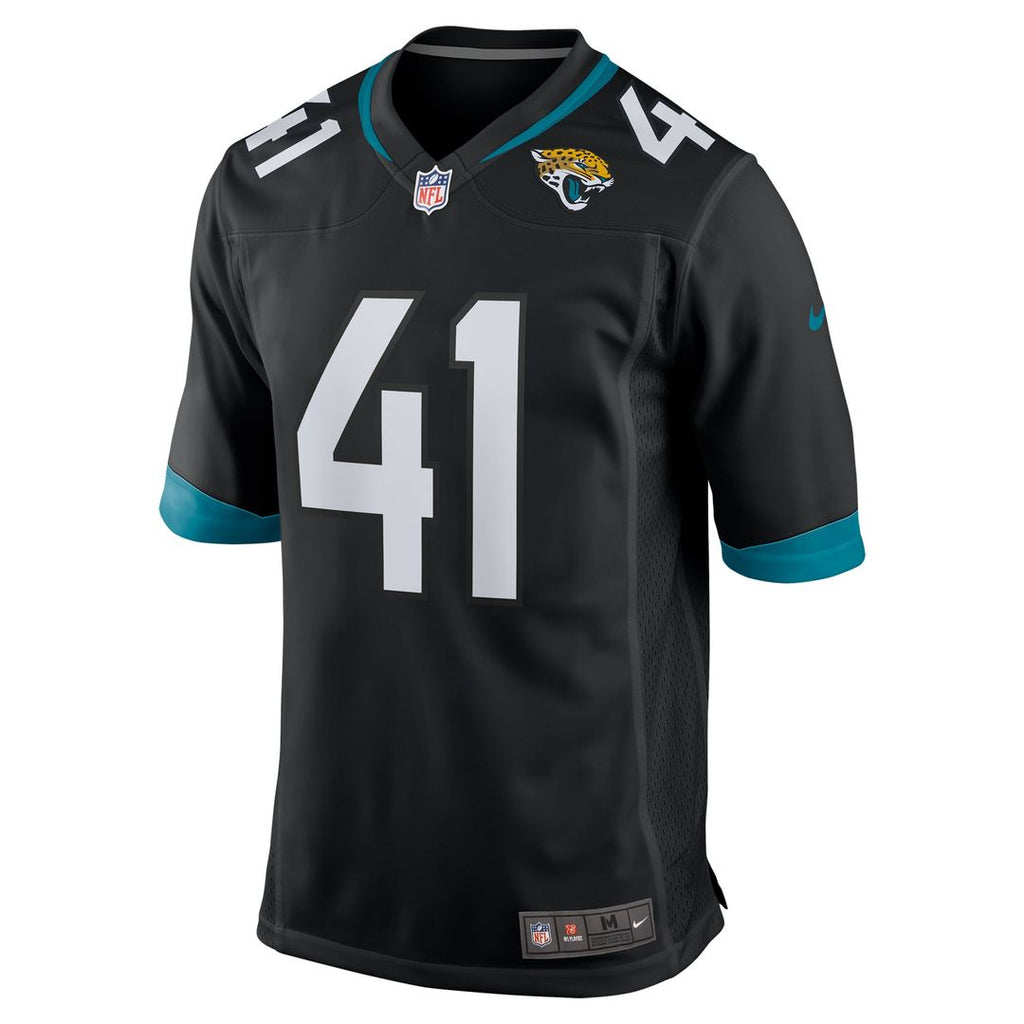 Jacksonville Jaguars Josh Hines-Allen Black Alternate Game Jersey product image 2, provided for visual reference and product