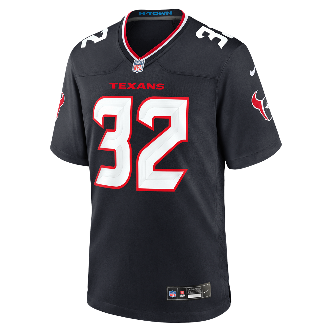 Houston Texans David Montgomery Navy Game Jersey product image 2, provided for visual reference and product detail review