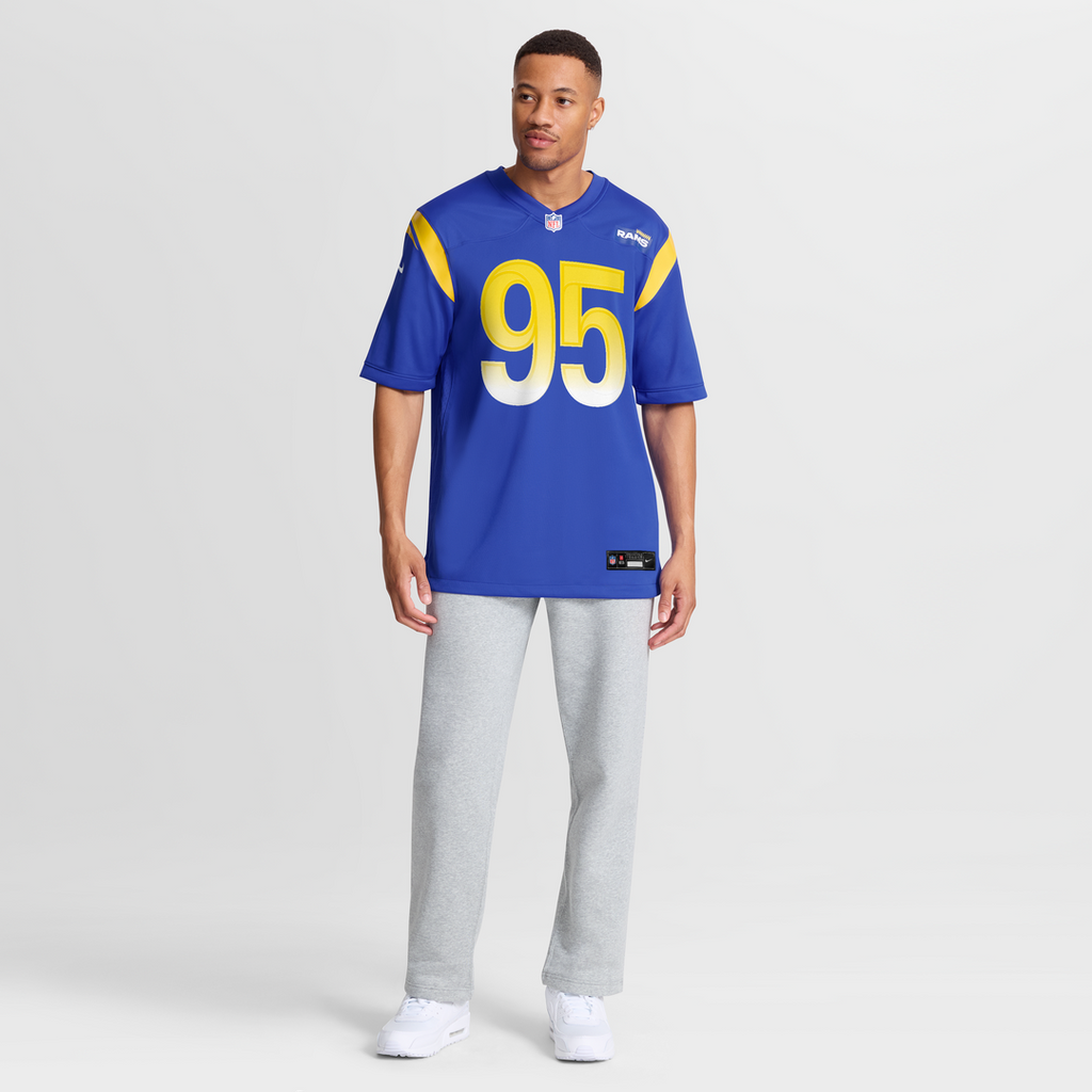 Los Angeles Rams Poona Ford Royal Team Game Jersey product image 7, provided for visual reference and product detail review