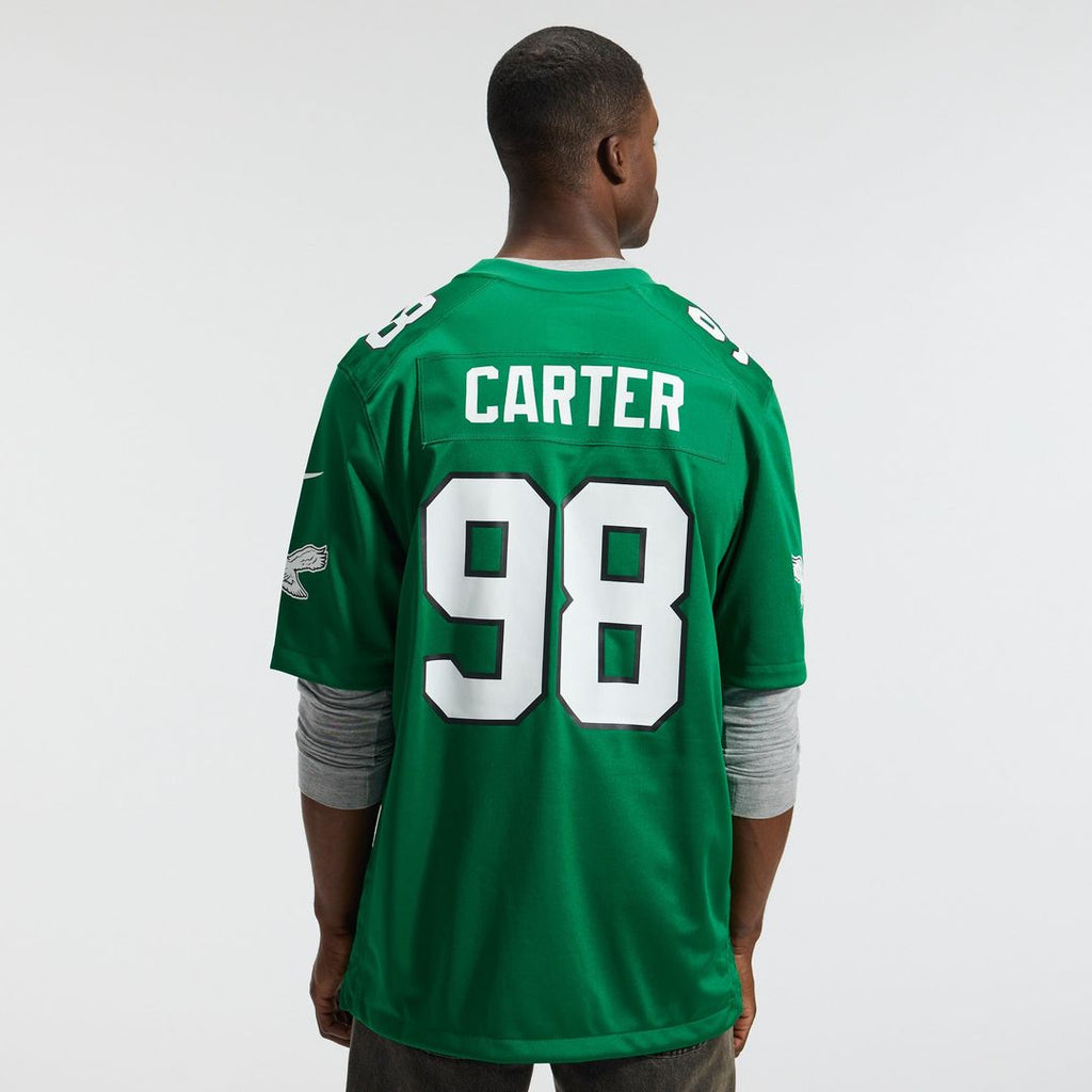 Philadelphia Eagles Jalen Carter White Game Jersey product image 9, provided for visual reference and product detail review
