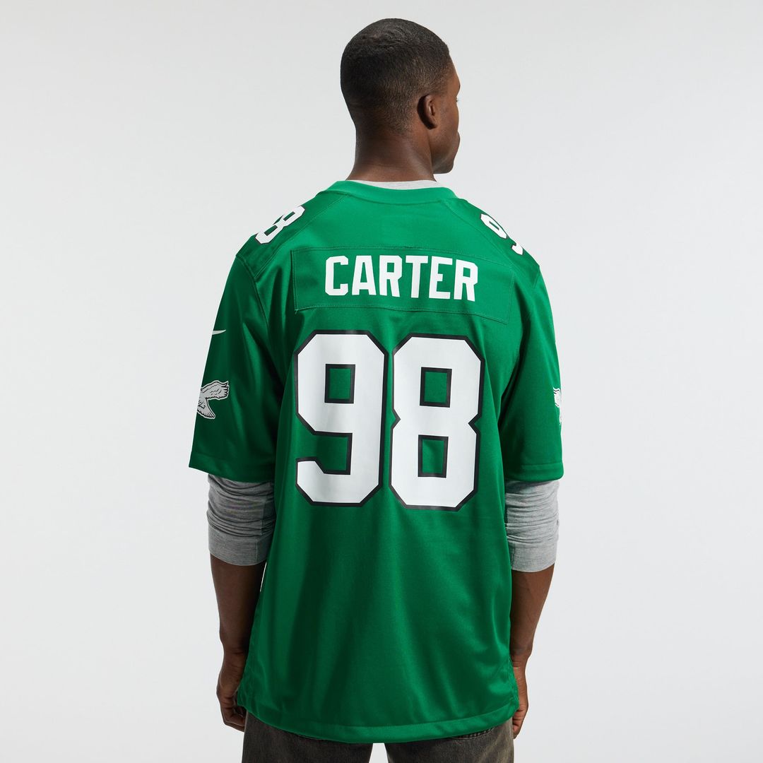 Philadelphia Eagles Jalen Carter White Game Jersey product image 9, provided for visual reference and product detail review