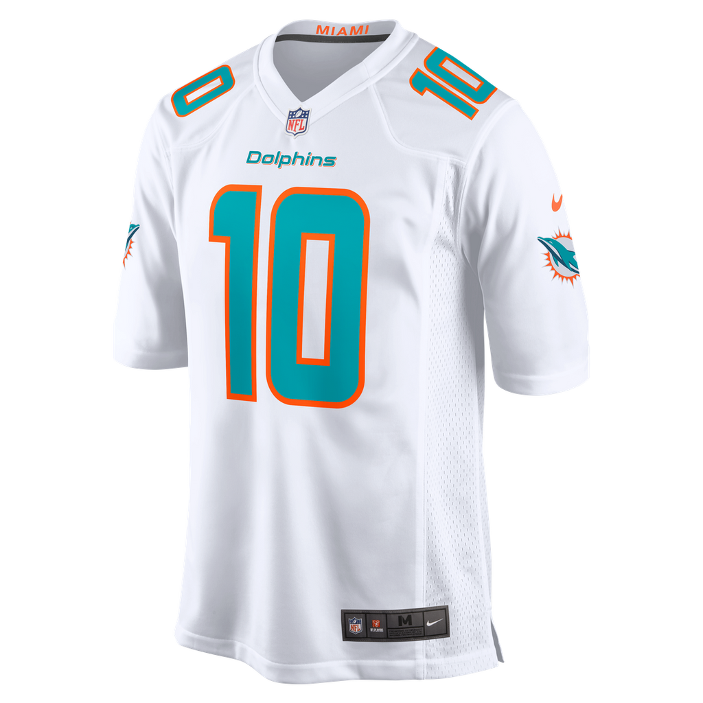 Miami Dolphins Jacob Rodriguez White Game Jersey product image 5, provided for visual reference and product detail review