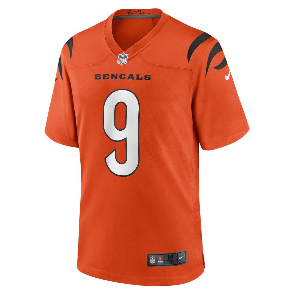 Cincinnati Bengals Joe Burrow Black Player Game Jersey product image 30, provided for visual reference and product detail