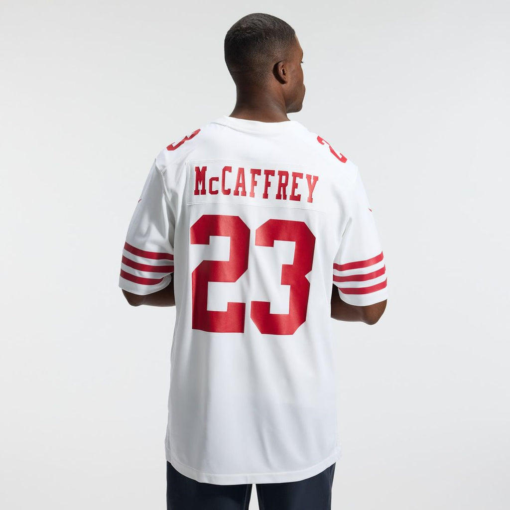 San Francisco 49ers Christian McCaffrey Scarlet Game Player Jersey product image 27, provided for visual reference and