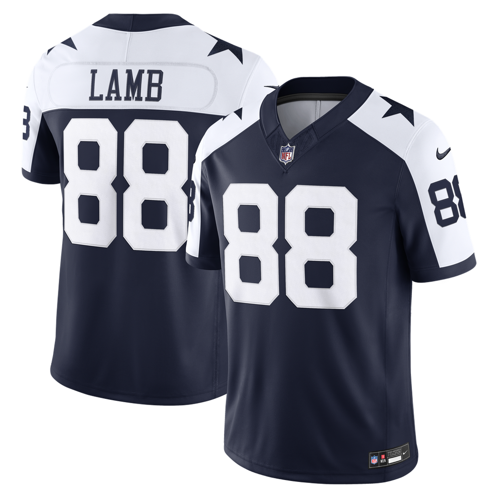 Dallas Cowboys CeeDee Lamb White Vapor F.U.S.E. Stitched Limited Jersey product image 7, provided for visual reference and