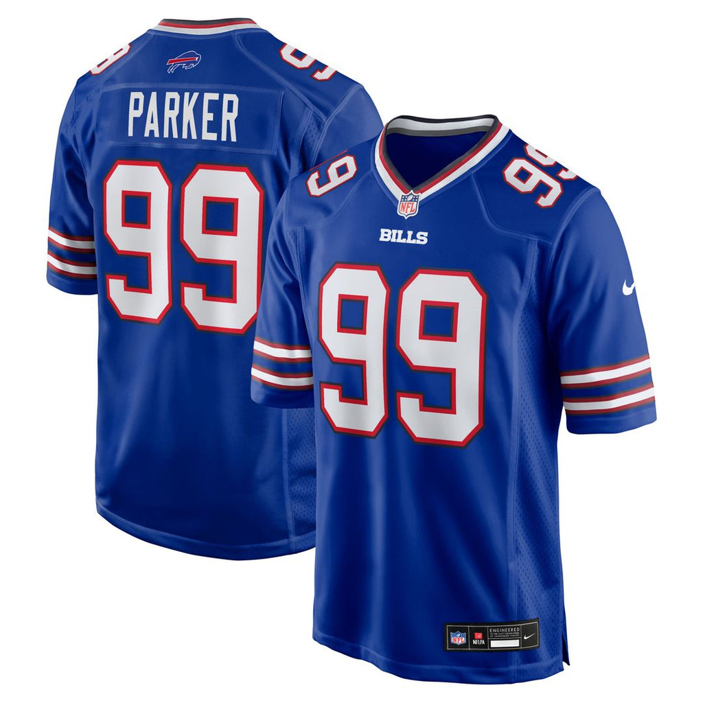 Buffalo Bills T.J. Parker Royal Game Jersey product image 1, provided for visual reference and product detail review