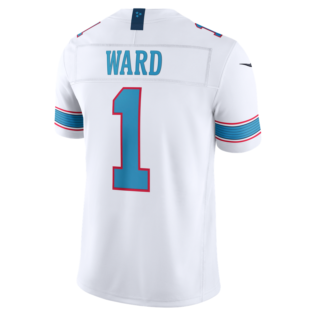 Tennessee Titans Cameron Ward Light Blue Team Vapor F.U.S.E. Stitched Limited Jersey product image 29, provided for visual