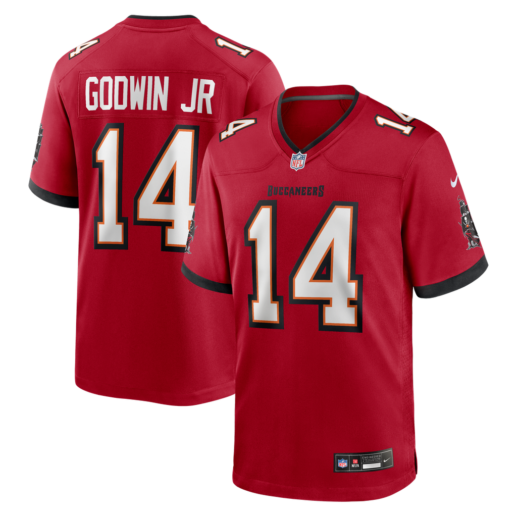 Tampa Bay Buccaneers Chris Godwin Jr. Red Game Player Jersey product image 9, provided for visual reference and product