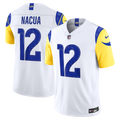 Los Angeles Rams Puka Nacua White Vapor F.U.S.E. Stitched Limited Jersey product image 1, provided for visual reference and