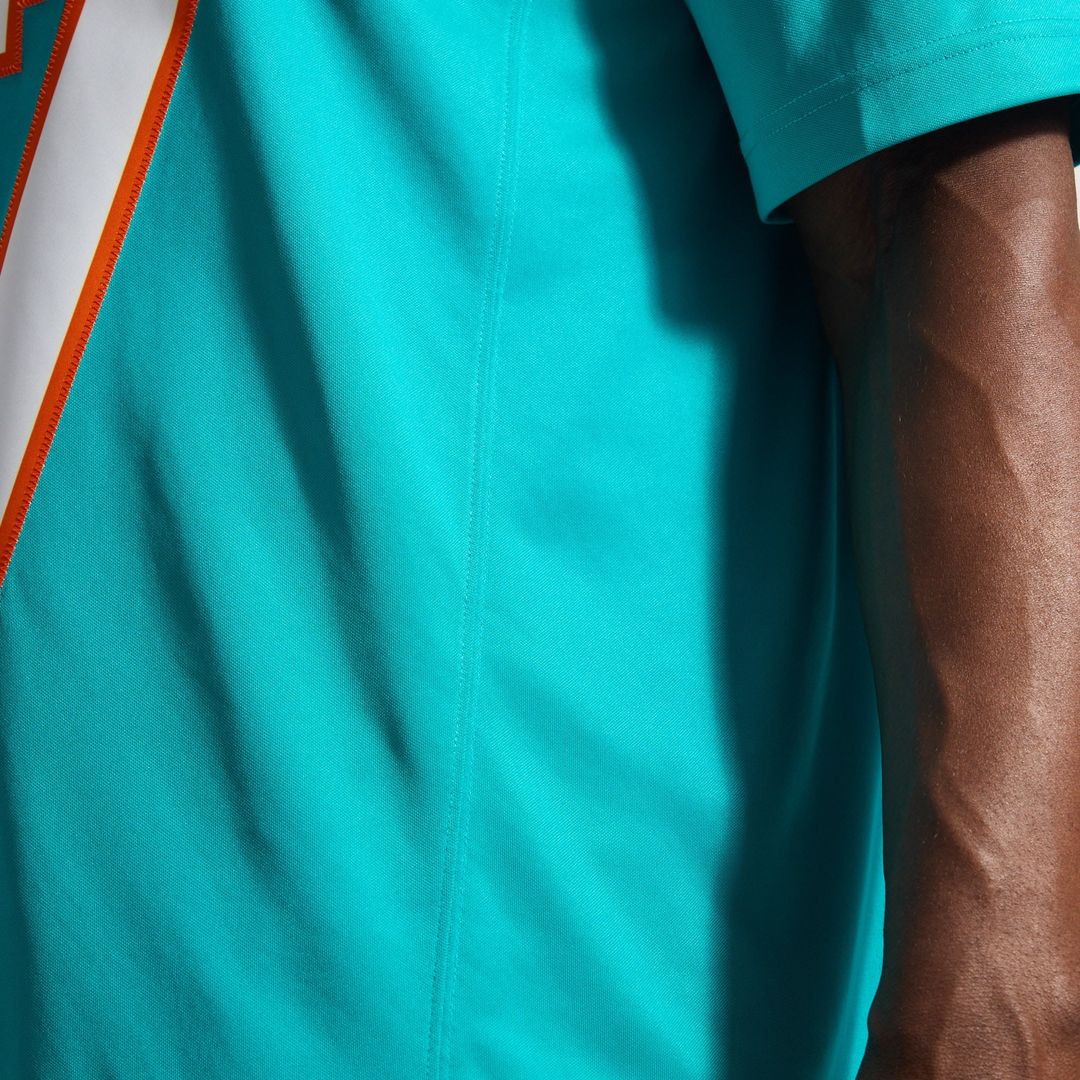 Miami Dolphins Jaylen Waddle Aqua Team Vapor F.U.S.E. Stitched Limited Jersey product image 13, provided for visual
