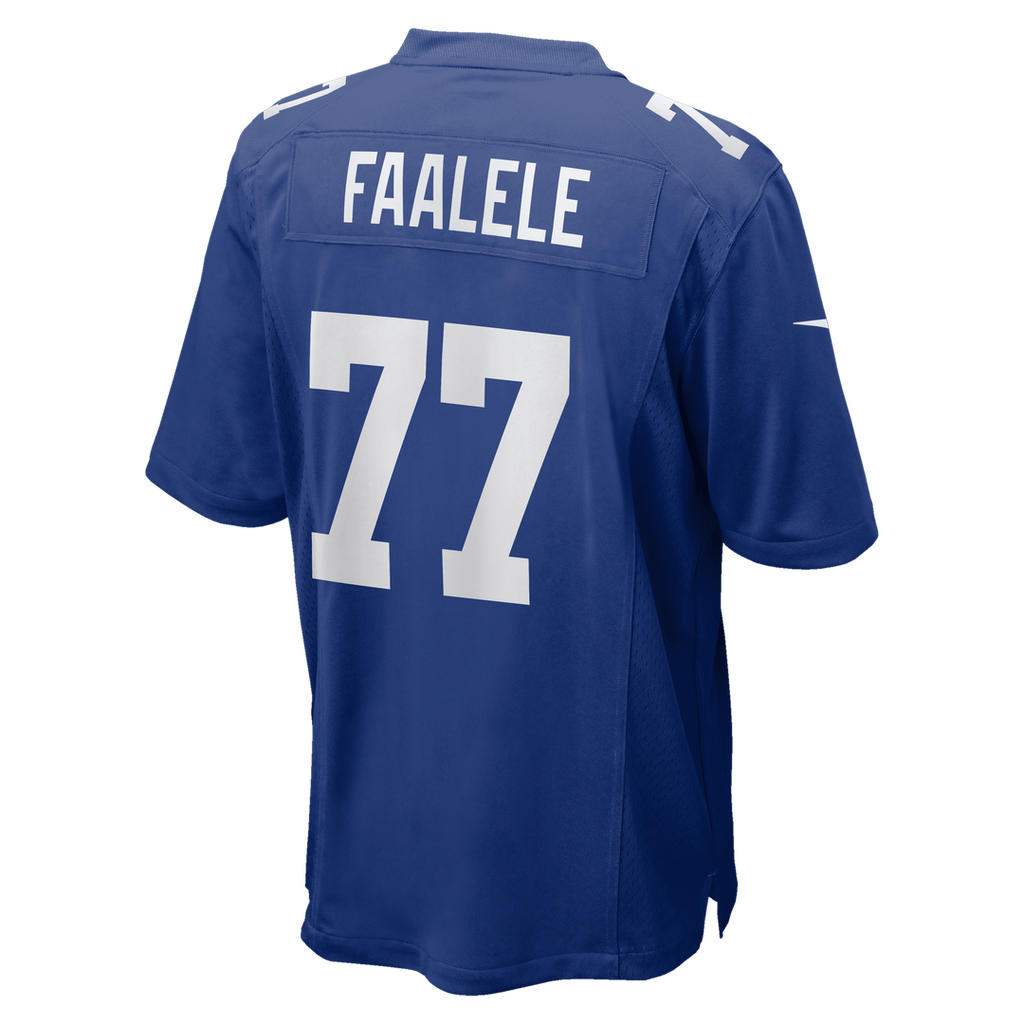 New York Giants Daniel Faalele Royal Team Game Jersey product image 5, provided for visual reference and product detail