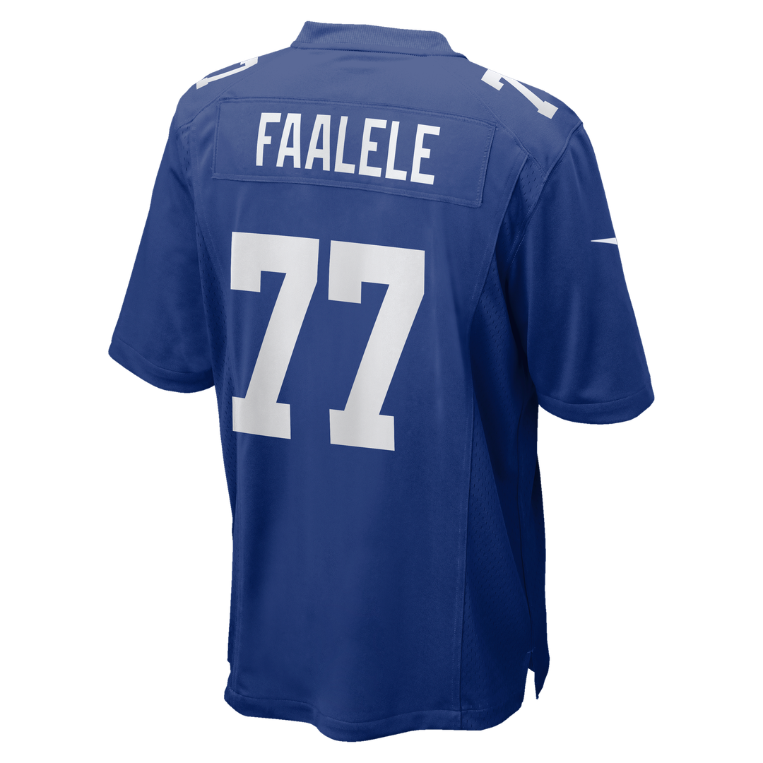 New York Giants Daniel Faalele Royal Team Game Jersey product image 5, provided for visual reference and product detail