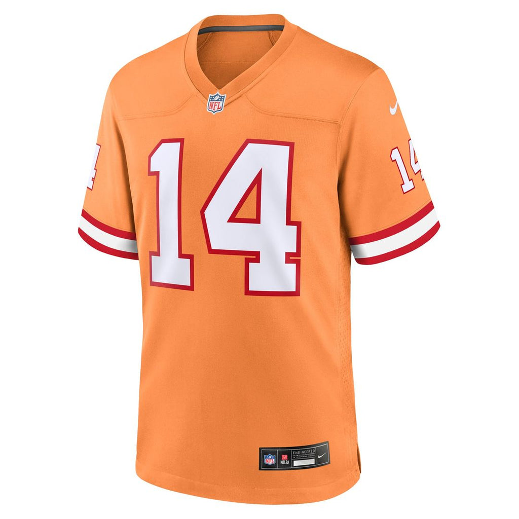 Tampa Bay Buccaneers Chris Godwin Orange Throwback Game Jersey product image 8, provided for visual reference and product