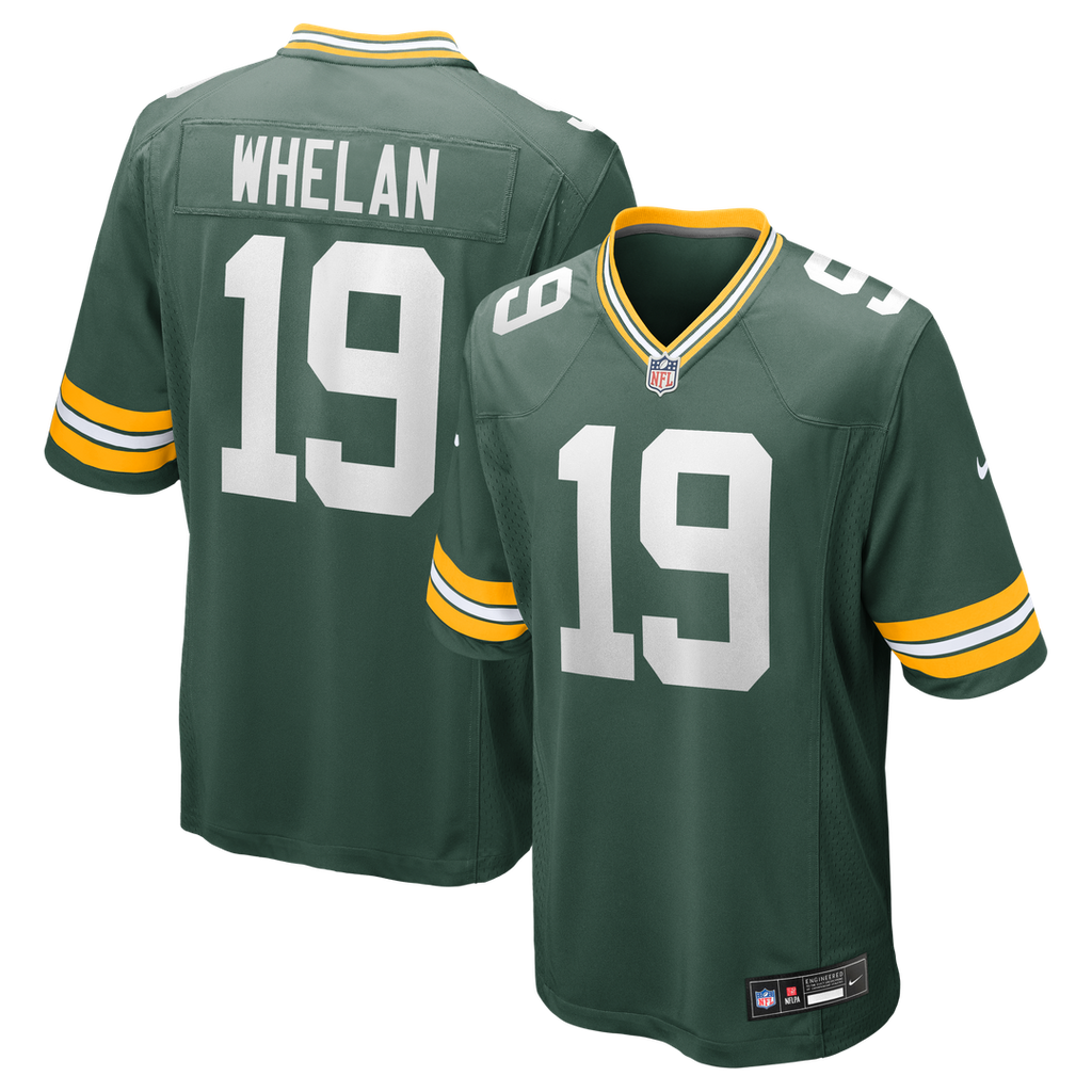 Green Bay Packers Daniel Whelan Green Game Jersey product image 1, provided for visual reference and product detail review