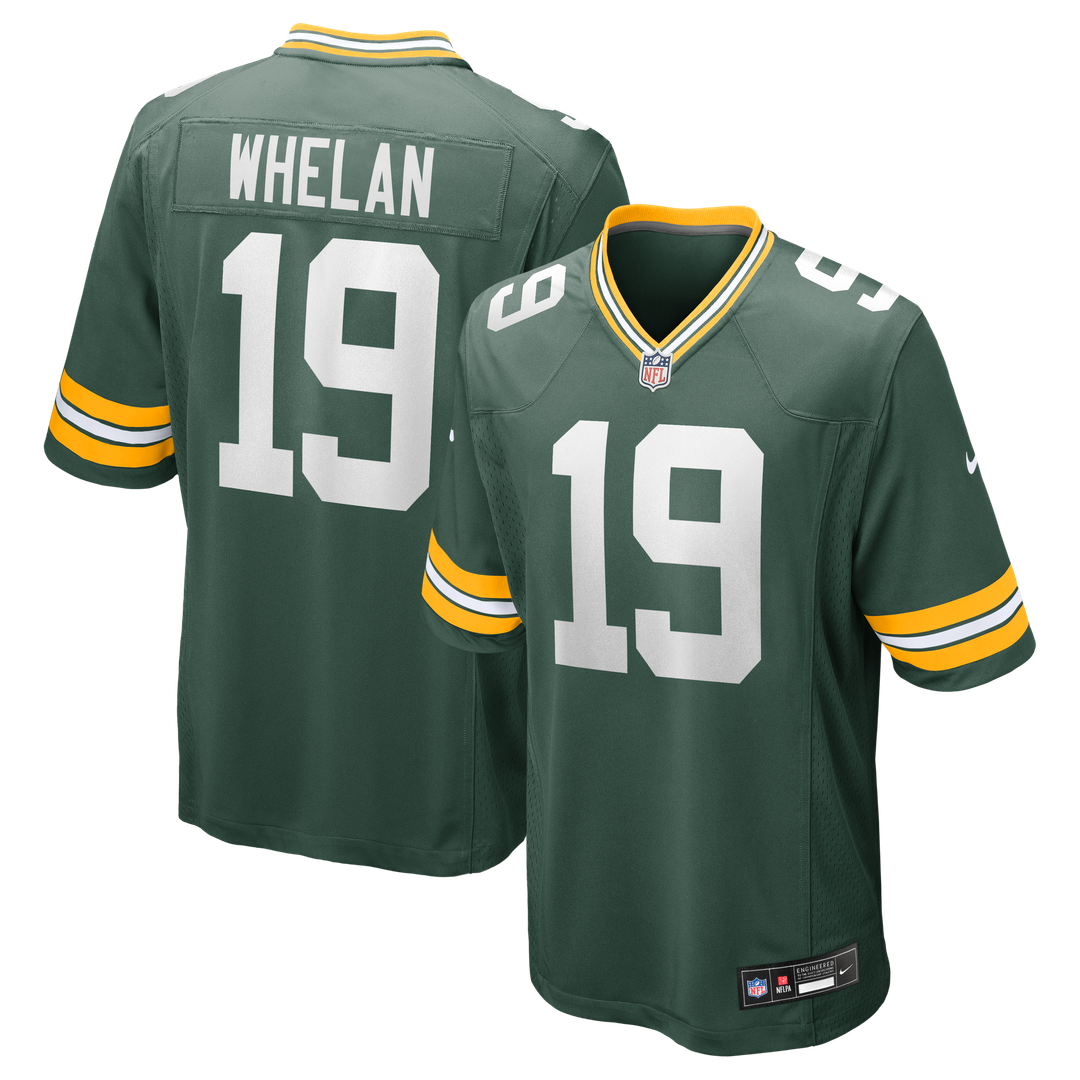 Green Bay Packers Daniel Whelan Green Game Jersey product image 1, provided for visual reference and product detail review