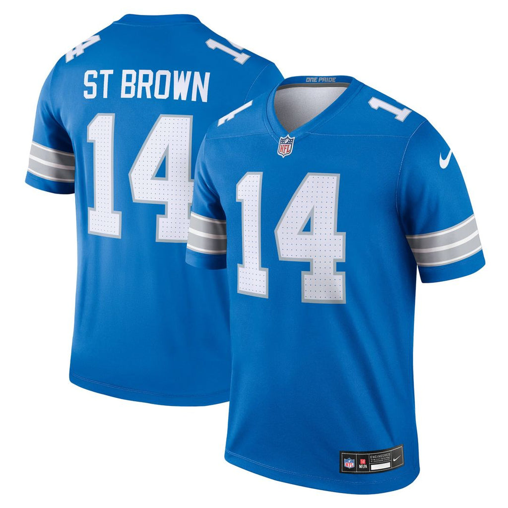Detroit Lions Amon-Ra St. Brown Blue Legend Player Performance Top product image 1, provided for visual reference and