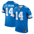 Detroit Lions Amon-Ra St. Brown Blue Legend Player Performance Top product image 1, provided for visual reference and