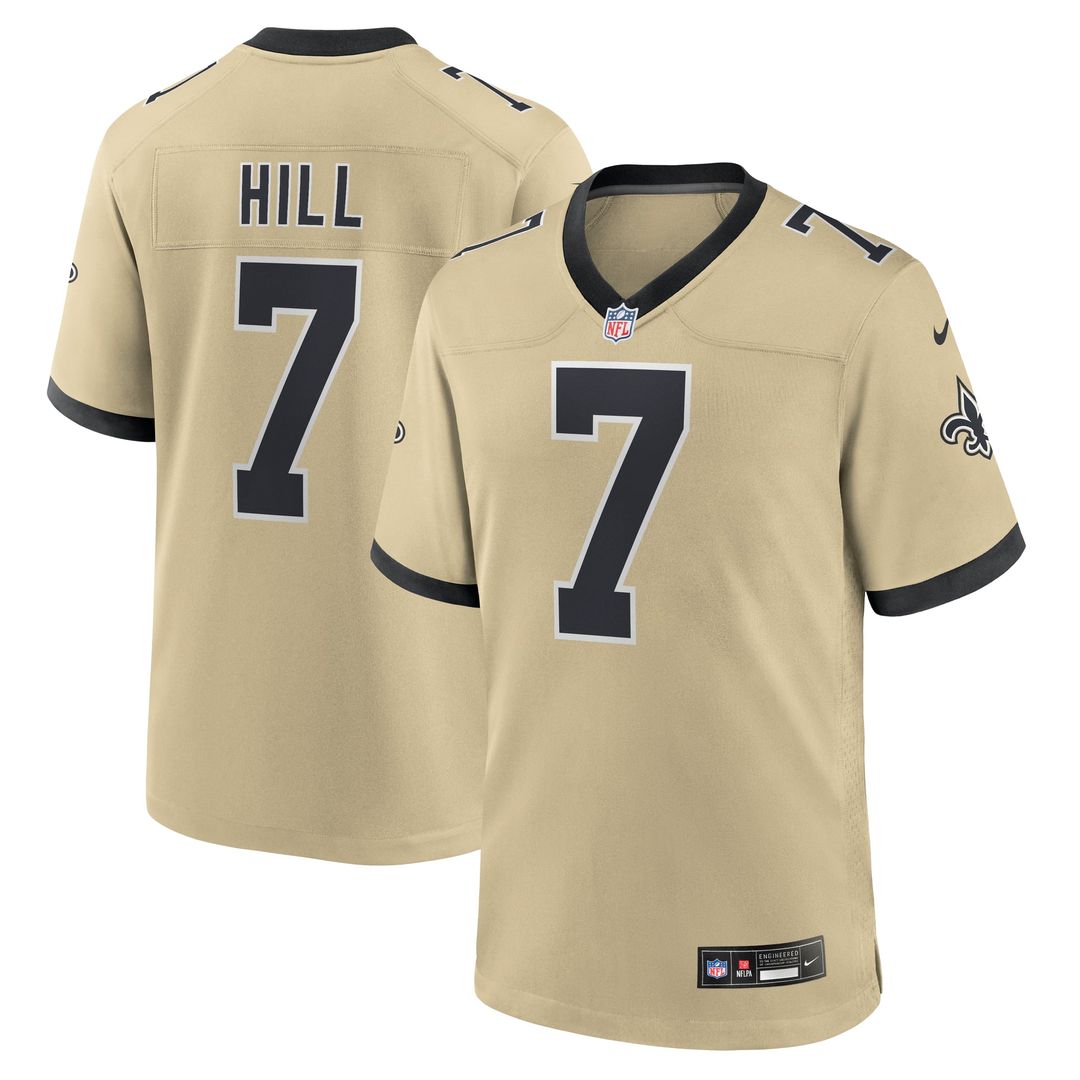 New Orleans Saints Taysom Hill Black Game Jersey product image 17, provided for visual reference and product detail review