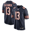 Chicago Bears Maurice Alexander Navy Team Game Jersey product image 1, provided for visual reference and product detail
