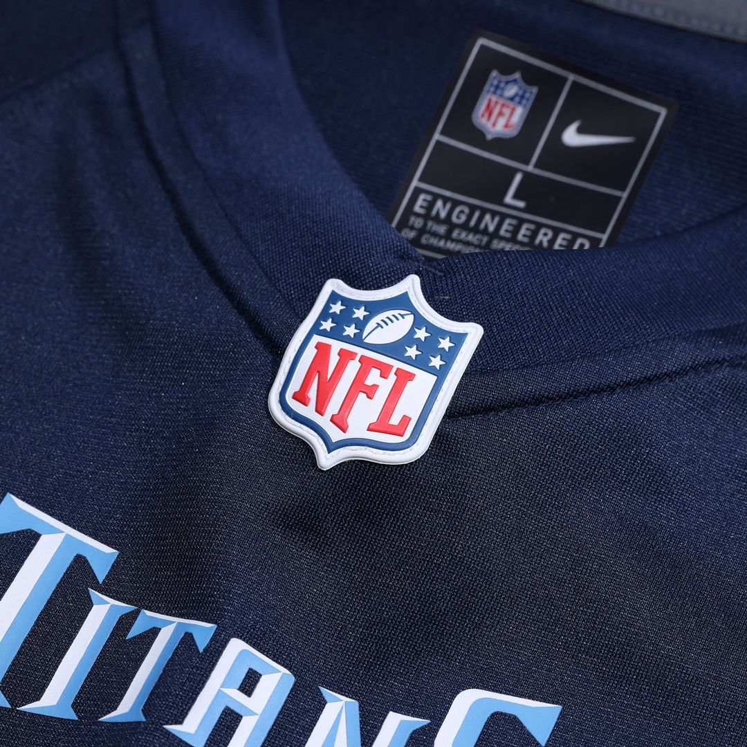 Tennessee Titans Calvin Ridley Light Blue Team Game Jersey product image 14, provided for visual reference and product