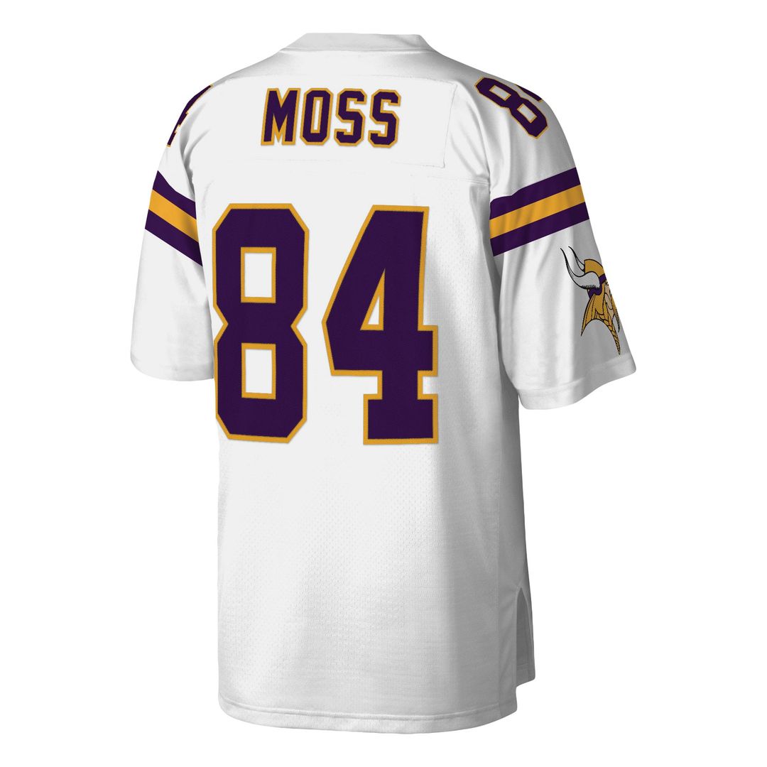 Minnesota Vikings Randy Moss White Legacy Replica Jersey product image 6, provided for visual reference and product detail