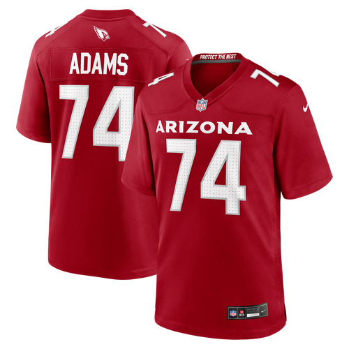 Arizona Cardinals Isaiah Adams Cardinal Team Game Jersey product image 1, provided for visual reference and product detail