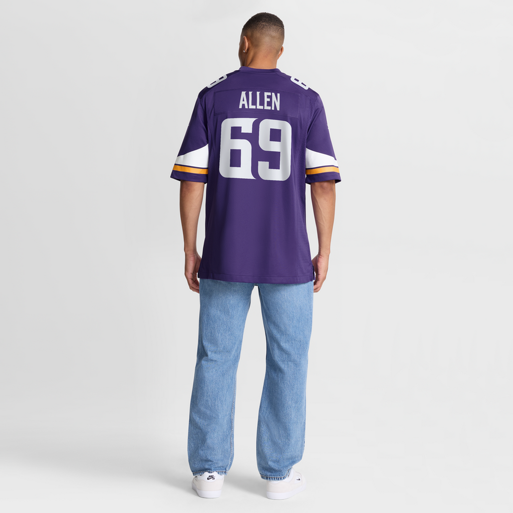 Minnesota Vikings Jared Allen Purple Retired Player Game Jersey product image 8, provided for visual reference and product