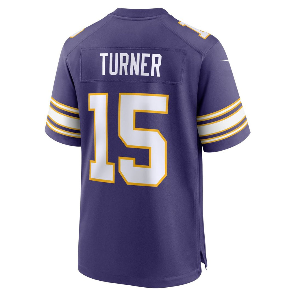 Minnesota Vikings Dallas Turner Purple Alternate Game Jersey product image 9, provided for visual reference and product