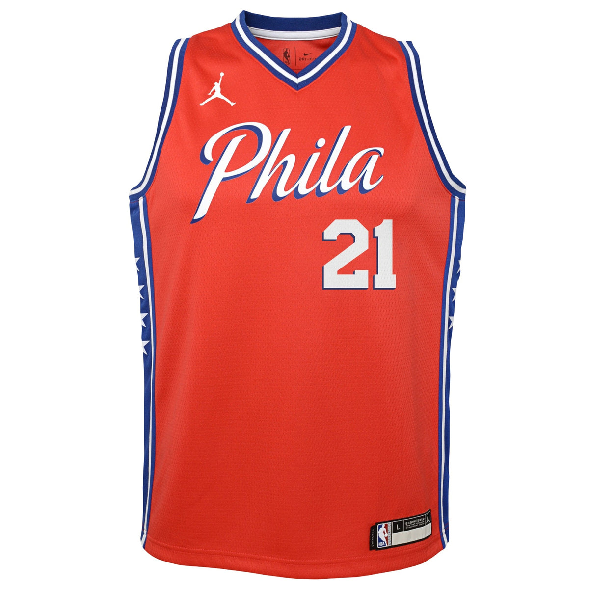 Joel Embiid Philadelphia 76ers Swingman Statement Jersey - Youth product image 3, provided for visual reference and product