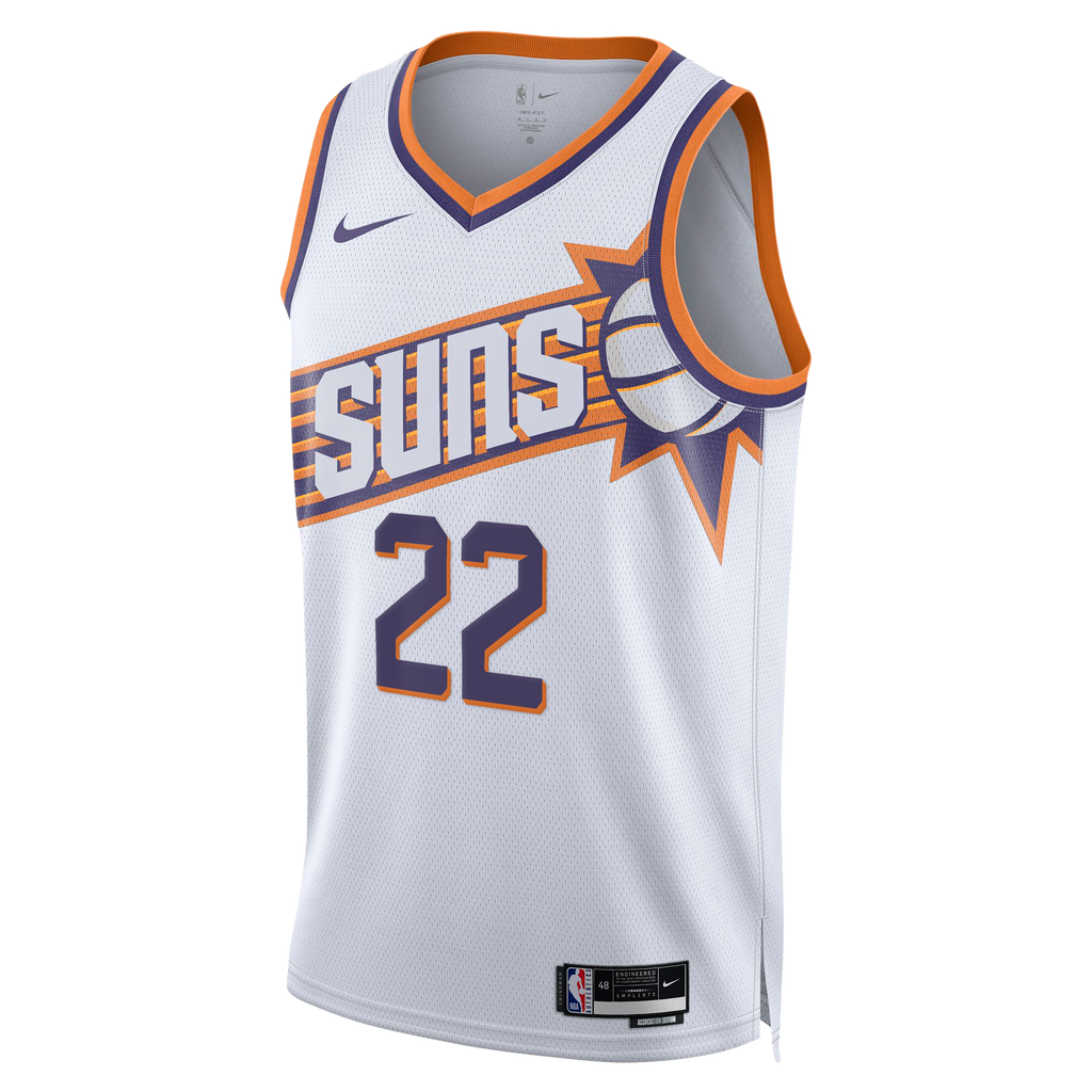 Miles Bridges Phoenix Suns Association Edition Swingman Jersey - White - Unisex product image 3, provided for visual