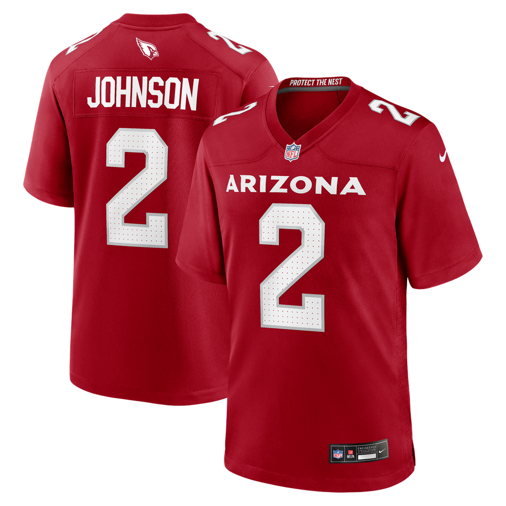 Arizona Cardinals Will Johnson Cardinal Team Game Jersey product image 1, provided for visual reference and product detail