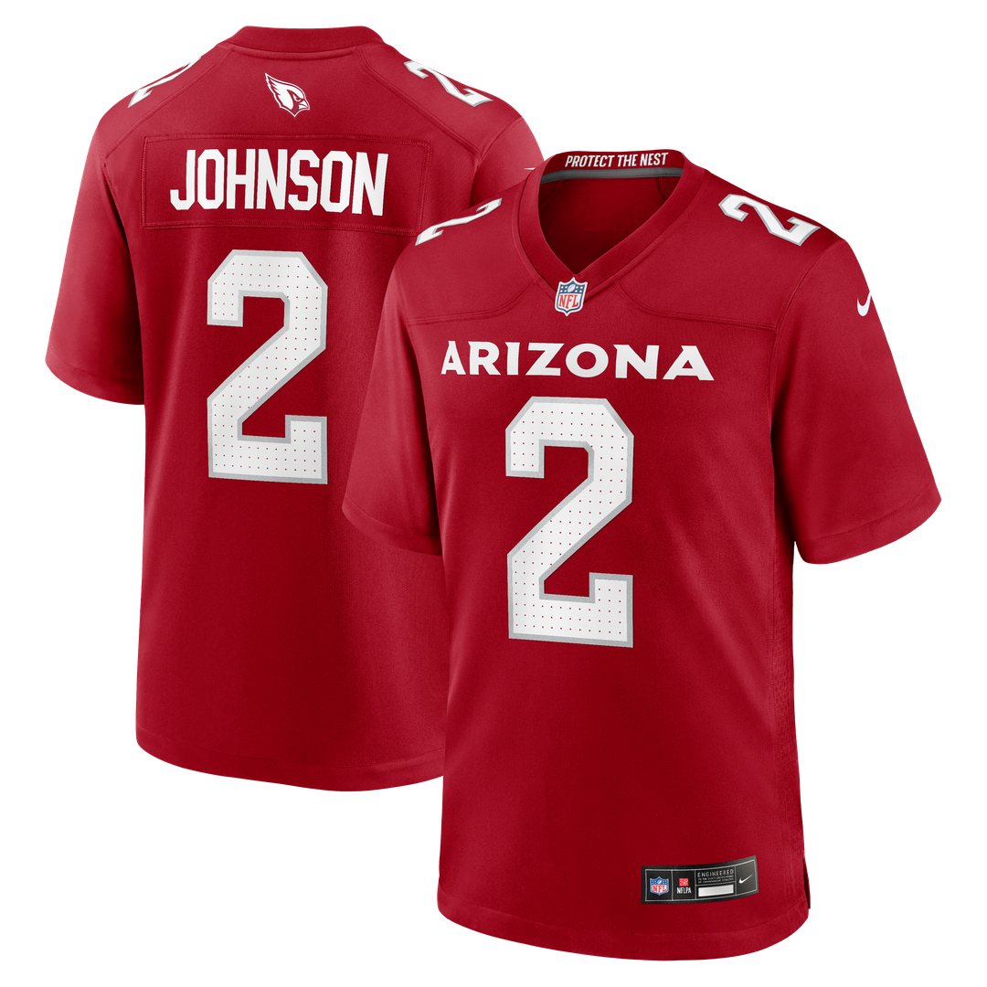 Arizona Cardinals Will Johnson Cardinal Team Game Jersey product image 1, provided for visual reference and product detail