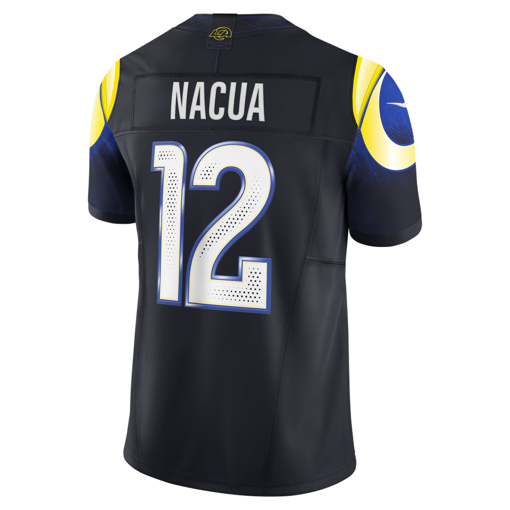 Los Angeles Rams Puka Nacua Dark Blue Rivalries Collection Stitched Limited Jersey product image 7, provided for visual