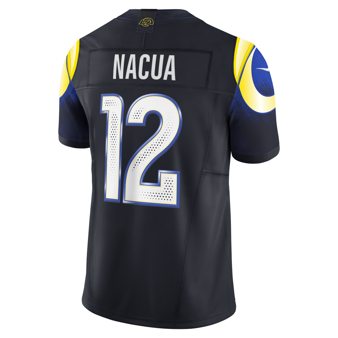 Los Angeles Rams Puka Nacua Dark Blue Rivalries Collection Stitched Limited Jersey product image 7, provided for visual