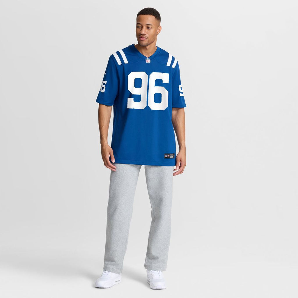 Indianapolis Colts Chris Wormley Royal Team Game Jersey product image 4, provided for visual reference and product detail