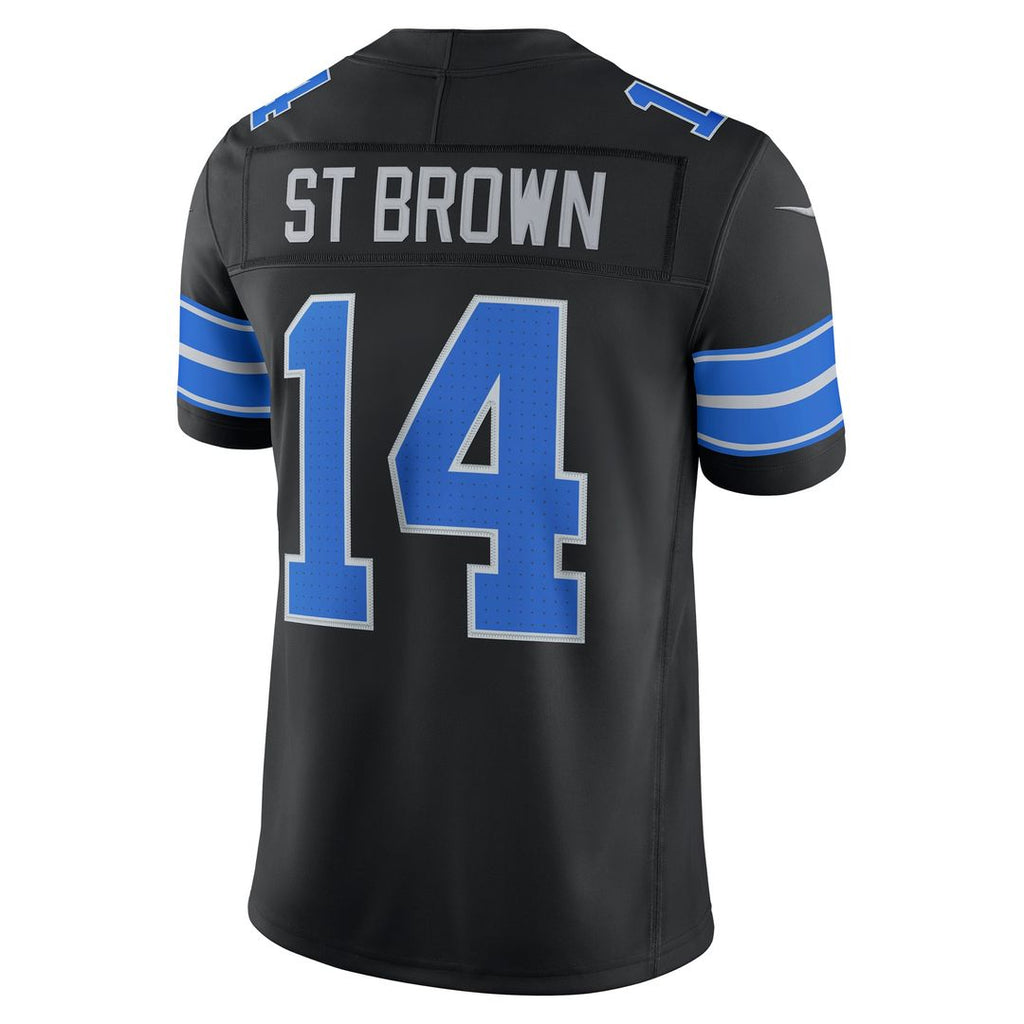 Detroit Lions Amon-Ra St. Brown White Vapor F.U.S.E. Stitched Limited Jersey product image 23, provided for visual reference