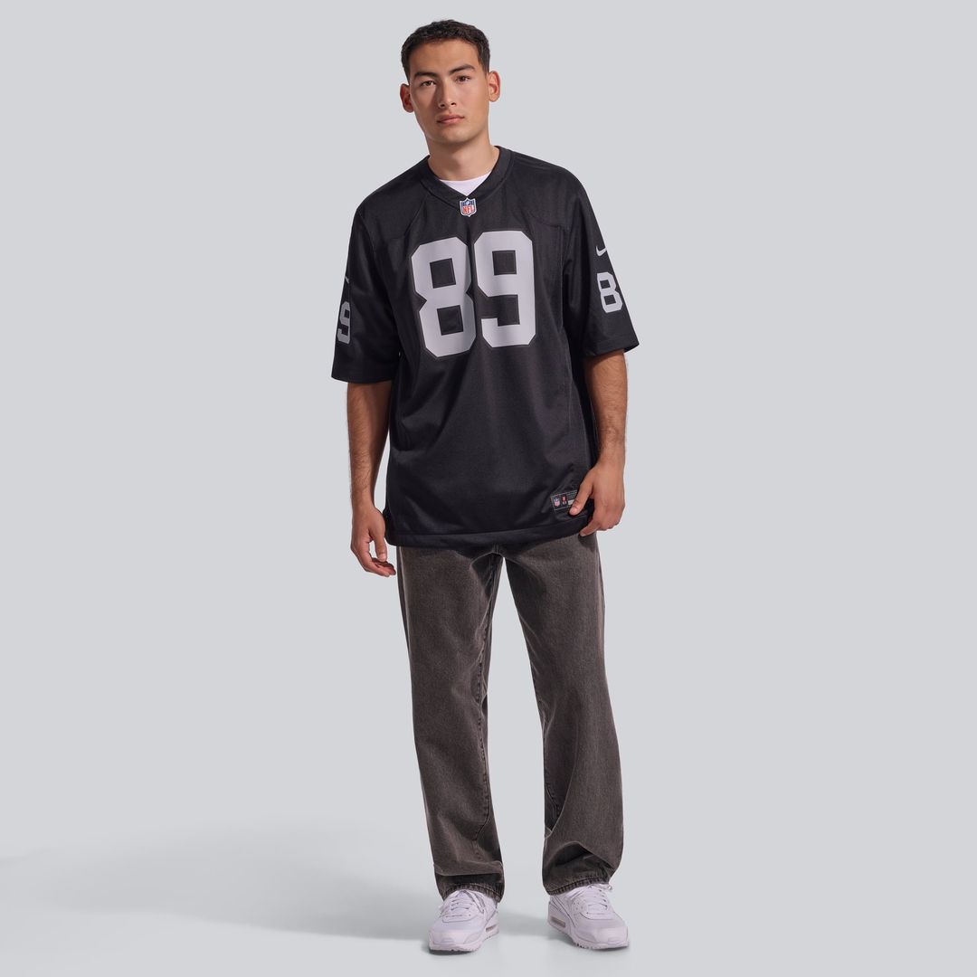Las Vegas Raiders Brock Bowers Black Player Game Jersey product image 18, provided for visual reference and product detail