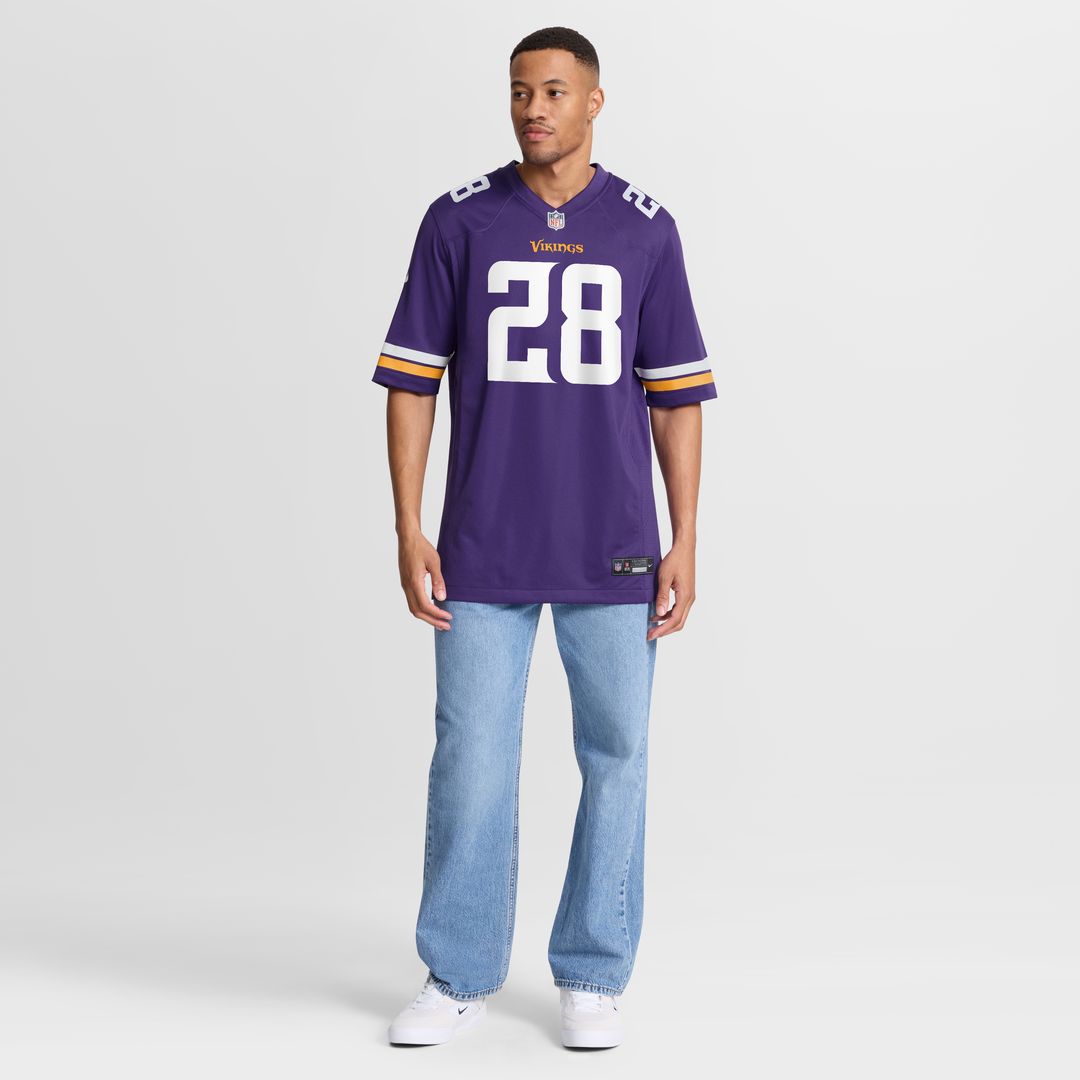 Minnesota Vikings Adrian Peterson Purple Team Retired Game Jersey product image 2, provided for visual reference and product