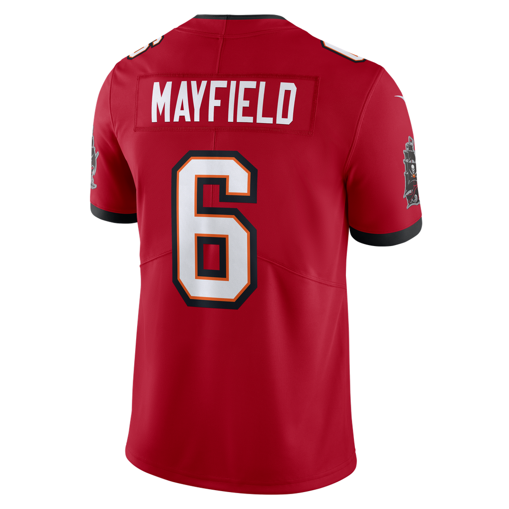 Tampa Bay Buccaneers Baker Mayfield Red Vapor Untouchable Limited Jersey product image 7, provided for visual reference and